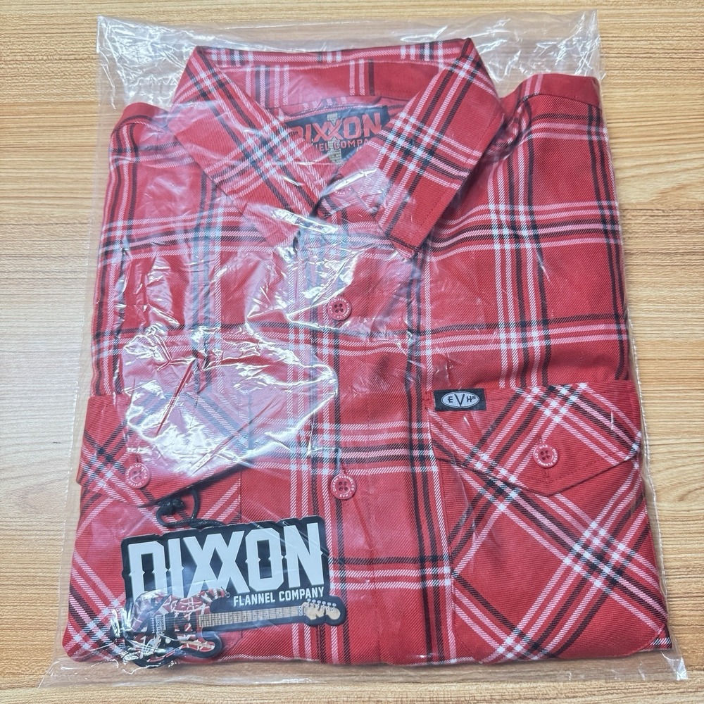 NWT Dixxon Flannel Men XLT‎ Eddie Van Halen Eruption EVH 5150 🎸SOLD OUT 🎸